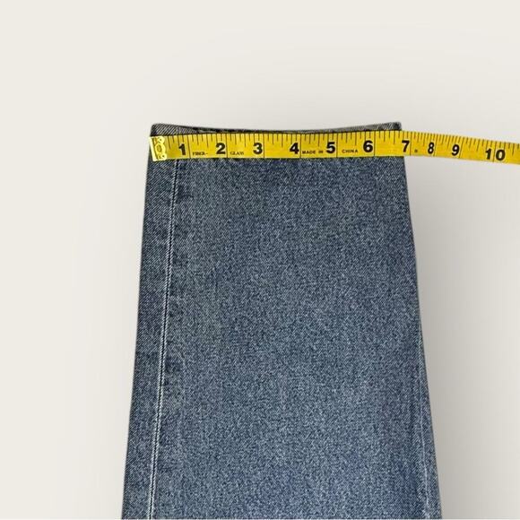 Goldsign | High-Rise Tapered-Leg Jeans | Blue | Size 29 - Picture 15 of 16